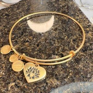 Alex and Ani Gold Heart Charm Bracelet -sold -